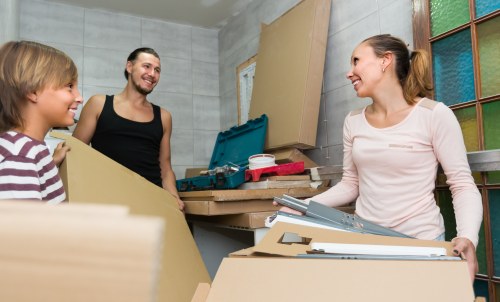 Furniture pick-up service in Queens Park for a residential property with bulky items ready for collection