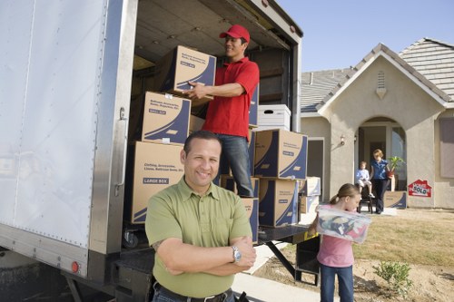 Careful packing and wrapping of home items before a local move