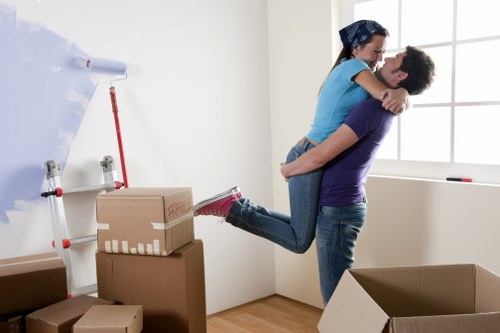 Professional movers handling flat removals in Queens Park