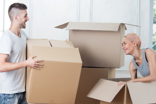 Preparing desks and files for office removals in Queens Park