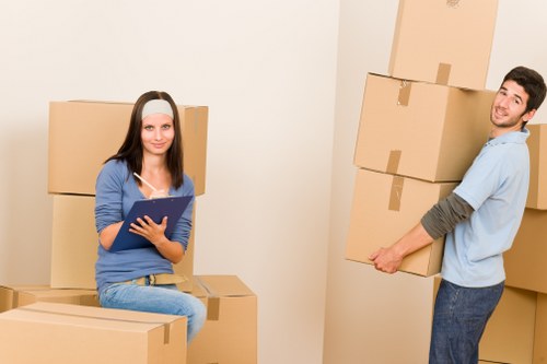Packing and loading furniture for a same-day removal service